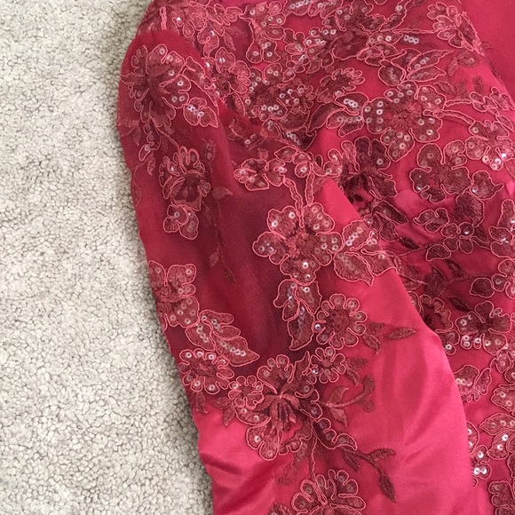 NWT JJ House burgundy formal Dress - Picture 4 of 8